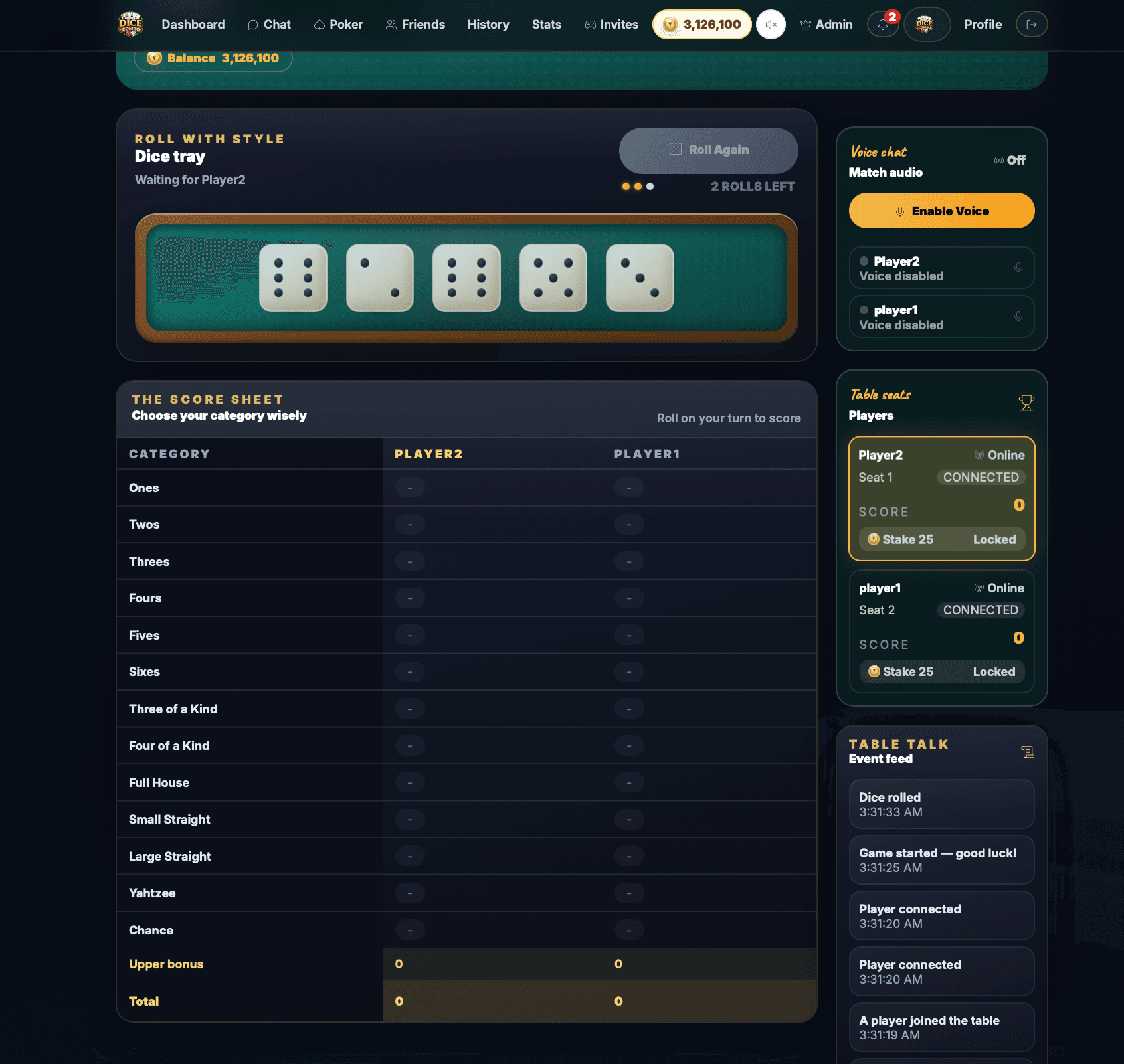 DiceCombo screenshot 1